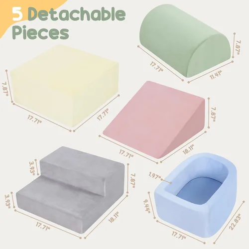 Miniatura 7 de Bloques de escalada de espuma Whiffee para niños pequeños, juguetes de escalada para niños pequeños en interiores, bloques de escalada para niños