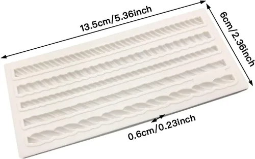Miniatura 2 de Molde de textura de arcilla - Moldes de arcilla polimérica para fabricación y decoración de joyas