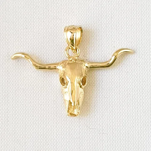 Miniatura 2 de Colgante de oro amarillo de 14 quilates, fabricado en Estados Unidos, Oro, Sin gemas.
