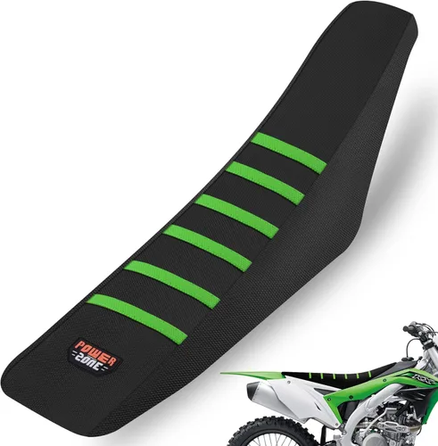 Miniatura 14 de Universal Funda de Asiento para Moto de Cross - Fundas de Asiento de Goma Suave Acanalada para Motocross Enduro Azul