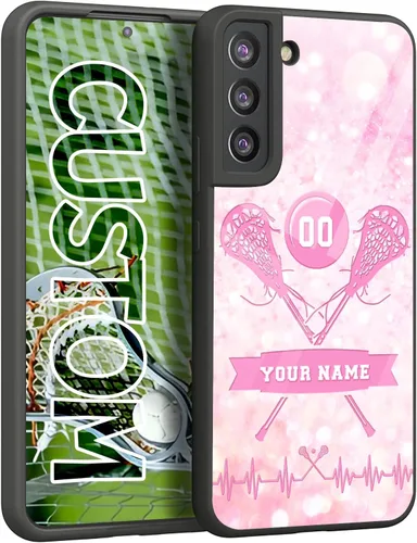 Miniatura 5 de Personalized America Flag Lacrosse Name Number Rubber Cover Phone Case for Galaxy X-Lacrosse