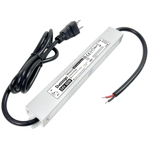 Miniatura 12 de Controlador LED Fuente de alimentación de 12 voltios 120 V AC a 12 V CC Convertidor 60W 5A Transformador de bajo voltaje IP67 Adaptador