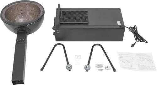 Miniatura 8 de Secador de pelo de pie para salón, secador de pelo profesional con capucha de 1200 W, secador de salón negro con capucha, temporizador de 60