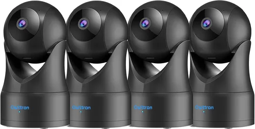 owltron Cámara de seguridad para interiores, 360 cámaras caseras panorámicas/inclinables con detección de movimiento, cámara para mascotas con