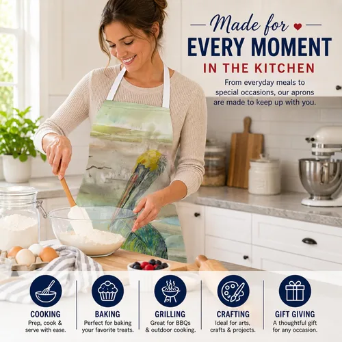 Miniatura 6 de Caroline's Treasures SC2012APRON Pelican Sunset Delantal de cocina, servidor de cocina, horneado, manualidades, jardinería para adultos, mujeres