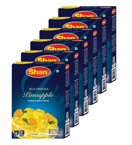 Miniatura 68 de Shan Polvo de crema de mango, 7.05 oz, postre esencial para cualquier ocasión, apto para vegetarianos, bolsa hermética en una caja (paquete de 3)
