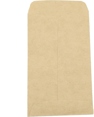Miniatura 8 de Tyenaza Paquete de 100 bolsas de papel kraft de 6 x 11 pulgadas para almacenamiento de semillas, sobres en blanco, bolsas de papel para semillas