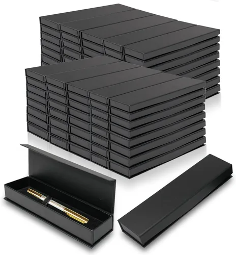 Miniatura 8 de 42 piezas – Cajas de regalo para bolígrafos vacías. Caja de regalo para bolígrafos negros con almohadilla. Caja de exhibición de joyería