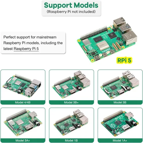Miniatura 2 de LAFVIN Kit básico de arranque para Raspberry Pi Junta de desarrollo Breadboard LCD1602 Módulo Python C Java Scratch Starter Kit