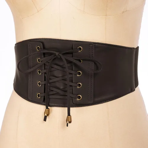 Miniatura 5 de Scarlet Darkness Cinturón de cintura para mujer, corsé atado, cinturón elástico para Renacimiento Steampunk