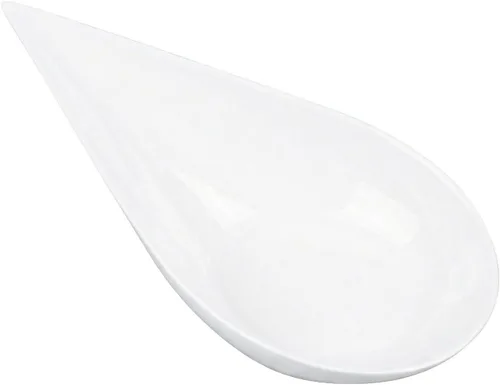 Miniatura 2 de Restaurantware Cucharas de lágrima de 4 x 2 pulgadas, 20 cucharas de aperitivo – Cucharas desechables de plástico blanco con sangría para bodas