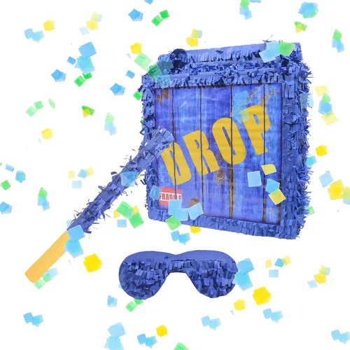 Miniatura 2 de Piñatas Boombox, caja de piñatas para fiesta mexicana hecha a mano para fiestas de cumpleaños, carnaval y eventos relacionados, con palito