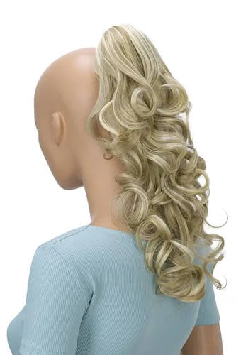 Miniatura 10 de CAISHA Extensión de clip de cola de caballo de 16 "voluminoso ondulado marrón ceniza H214