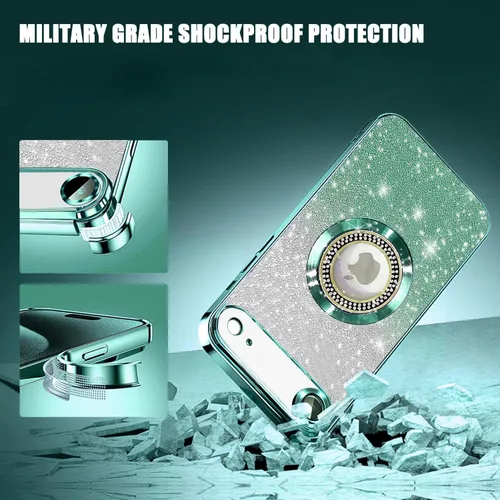 Miniatura 329 de Misscase Funda magnética con purpurina para iPhone 11 compatible con MagSafe, protección completa, delgada, a prueba de golpes, antiarañazos