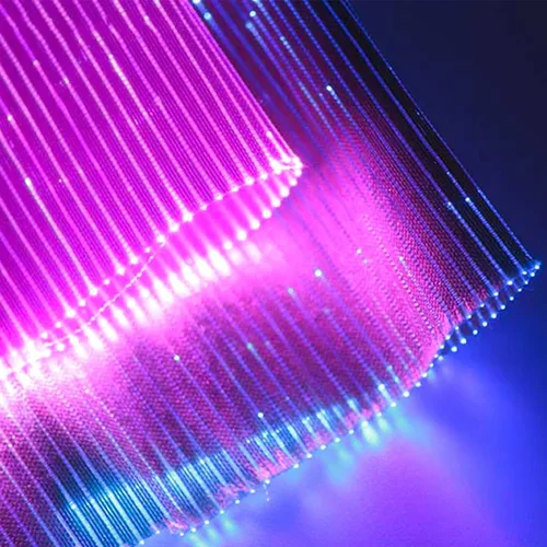 Miniatura 5 de Tela de fibra óptica, accesorios LED, luces LED de malla de fibra óptica para acolchar ropa de costura, tela con 7 colores intercambiables
