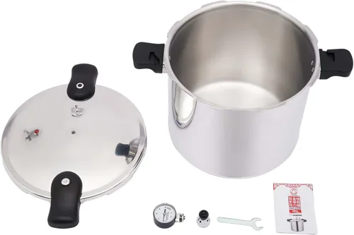 Miniatura 9 de Mini olla a presión de 22L y 23 cuartos de galón de 90 Kpa, mini olla a presión de acero inoxidable 304, mini ollas a presión pequeñas, cerradura