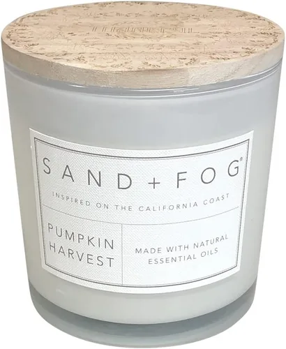 Miniatura 17 de Sand + Fog Vela aromática - Calabaza y Clavo – Fragancias y tamaños adicionales – Mecha 100% de algodón sin plomo - Velas de lujo en tarro