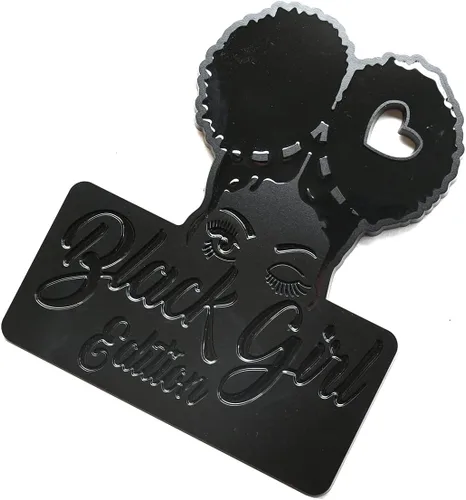 Miniatura 3 de Calcomanías personalizadas para emblema de insignia de automóvil de edición Black Girl – Vehículos compatibles, puertas, carrocería, guardabarros