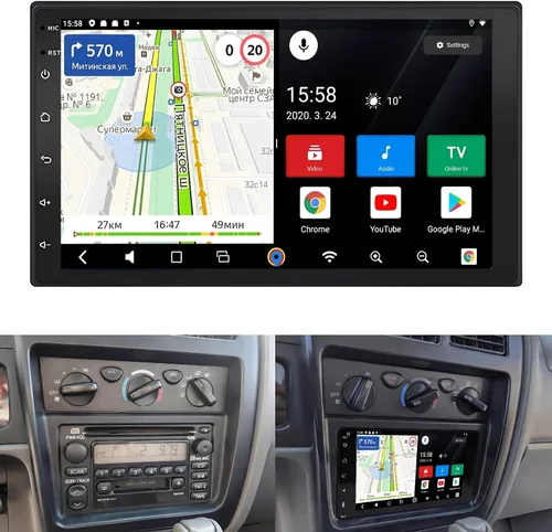 Miniatura 9 de Estéreo de coche de 7" para Toyota Tacoma 1995 1996 1997 1998 1999 2000 2001 2002 2003 2004 con CarPlay inalámbrico Android Auto, radio de coche