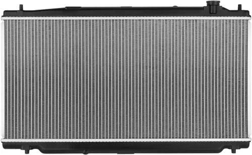 Miniatura 5 de DNA Motoring OEM-RA-13068 Radiador de núcleo de aluminio de 1 fila compatible con Honda Fit 09-13, 28-3/8 pulgadas de ancho x 13-3/4 pulgadas