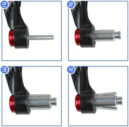 Miniatura 3 de Accesorios de motocicleta para FZ16 FZ25 2008-2018 empuñaduras de manillar de freno final de embrague protectores de palanca de embrague