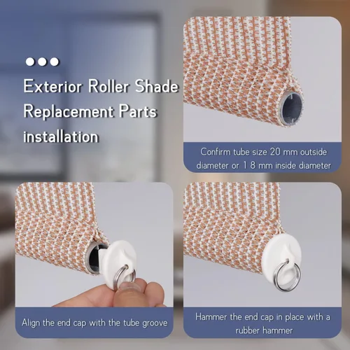 Miniatura 5 de Kit de repuesto universal para sombrilla, kit de salto elástico, correa para parasol, resistente a la intemperie, compatible con persianas