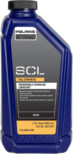 Polaris OEM lubricante sintético para caja de cadena de moto de nieve, 1 cuarto de galón, sintético, específico para INDY XC, Patriot Boost Pro RMK,