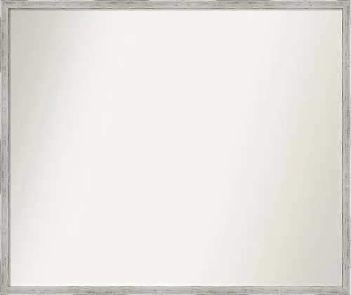 Miniatura 961 de Amanti Art Espejo de baño blanco para sobre el fregadero, 32 x 45 pulgadas, espejo de tocador rectangular blanco esbelto, marco de madera moderno