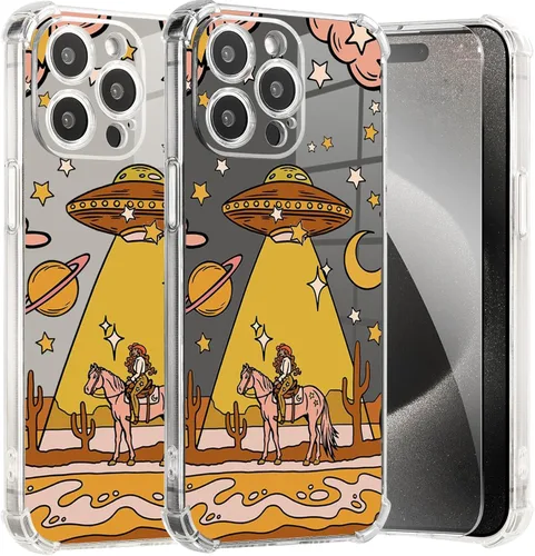 Miniatura 15 de Roemary Buffertech - Funda protectora para iPhone 13 Pro Max con diseño Golden Retriever, diseño de arcoíris con protector de pantalla