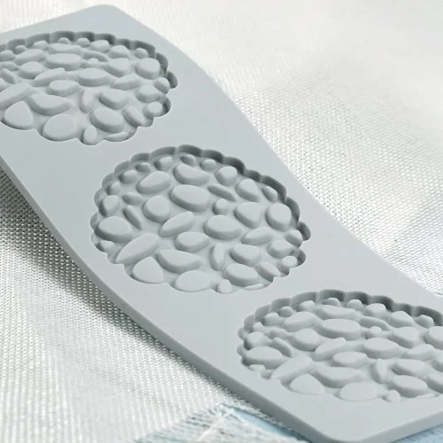Miniatura 8 de Moldes de silicona 3D de hojas huecas para chocolate, molde de panal de abeja, caramelo, patrón de flores, molde para fondant, decoración de tartas