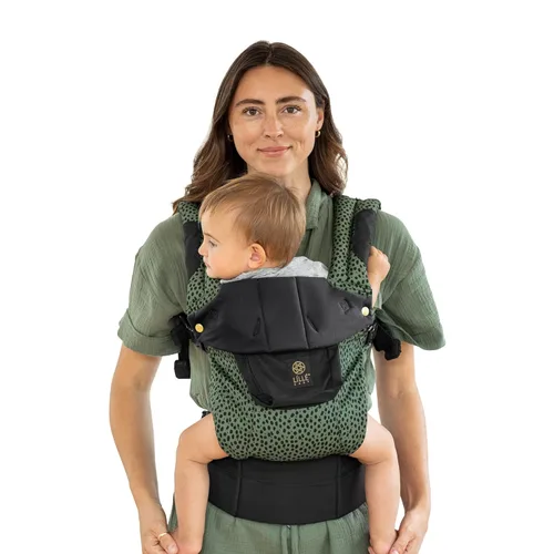 Miniatura 14 de LÍLLÉbaby Portabebés ergonómico 6 en 1 para bebés con soporte lumbar (7-45 libras), uso de bebé de 360 grados, orientado hacia adentro y hacia