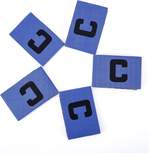 Miniatura 3 de 5 brazaletes elásticos de capitán de fútbol, ajustable, para líderes de equipo de fútbol, bandas de jugador de baloncesto para adultos y jóvenes