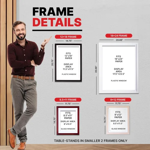 Miniatura 7 de Dynamic Frames Li'l Davinci Armario de arte, almacena hasta 50 piezas de arte de 8.5 x 11 pulgadas, dimensiones exteriores del marco de madera