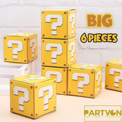 Miniatura 3 de 6 cajas de preguntas grandes para fiestas de cumpleaños, juegos de fiesta, cajas de accesorios
