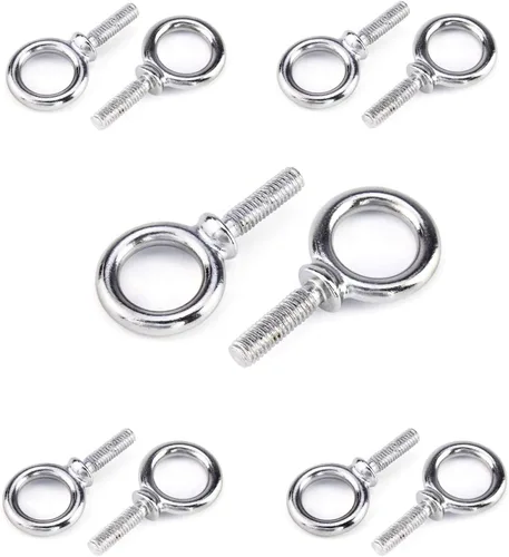Miniatura 7 de QWORK Perno de ojo, paquete de 10 pernos roscados de acero inoxidable de grado marino UNC de 3/8" x 1-1/4