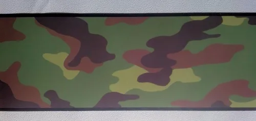 Miniatura 2 de Camuflaje Camo Papel pintado pared frontera - Verde
