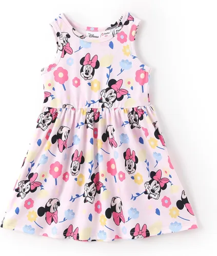 Miniatura 22 de Disney Minnie Mouse Princess Frozen Elsa Stitch - Vestido para niñas sin mangas y manga corta, ropa casual de verano para bebés y niños pequeños
