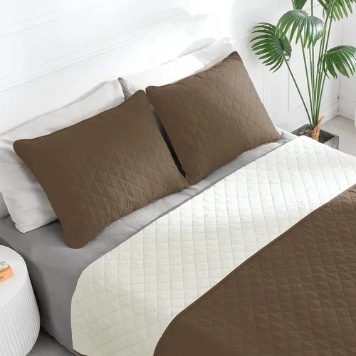 Miniatura 2 de Easy-Going - Juego de edredón reversible tamaño individual con 1 edredón y 1 funda de almohada, suave funda de edredón para cama, colcha