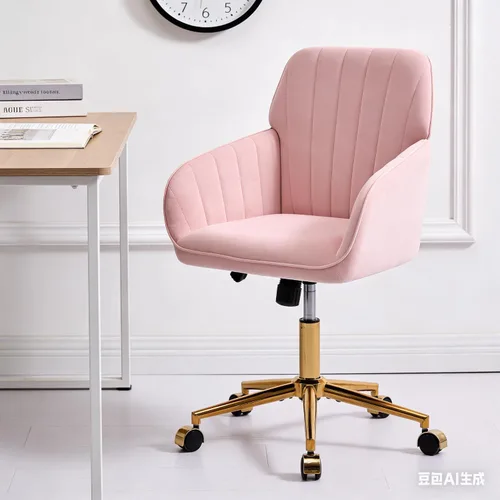 Miniatura 15 de Sillas de escritorio de oficina en casa, cómoda silla de computadora de terciopelo con asiento de respaldo, 300 libras de altura ajustable silla