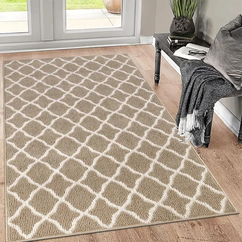 Miniatura 34 de SHACOS Alfombra de pasillo lavable de 2 x 8 pies, con parte trasera de goma antideslizante, resistente a las manchas, alfombra de cocina