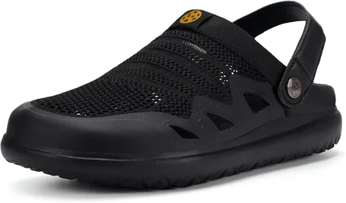 Zuecos de jardín para hombre y mujer, sandalias transpirables para caminar ortopédicas de verano con suela de fascitis plantar