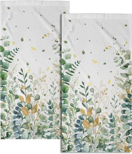 Miniatura 59 de Giwawa Toallas de Mano Verdes Bosque Nebuloso Set de 2 Montaña Bosque Suave Toallas de Huésped Toallas de Cara Baño Decoraciones Finas Toallas