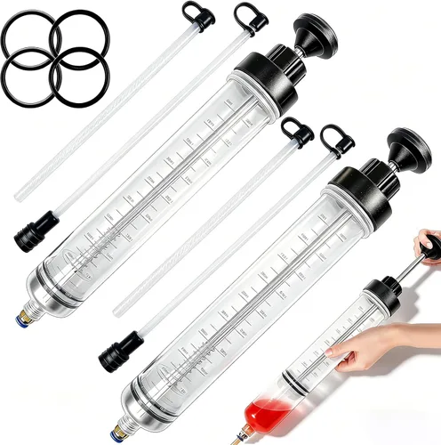 Miniatura 10 de Extractor de líquido de 200 CC para aceite, gasolina y dirección asistida, líquido de frenos, jeringa multiusos para transferencia de líquidos