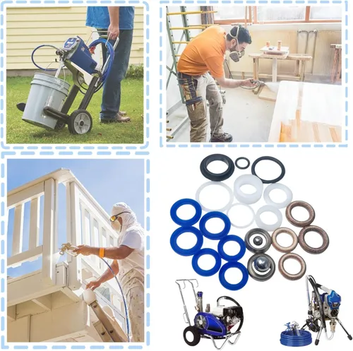 Miniatura 7 de 244194 Kit de embalaje de reparación de bomba para pulverizador de pintura sin aire Graco 295 390 395 490 495 595 295 3400