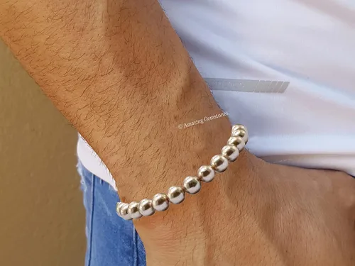 Miniatura 551 de Amazing Gemstone Pulsera de cristal para mujeres y hombres, pulsera de cristal curativo de protección, pulsera elástica con cuentas de piedras