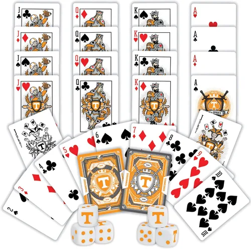 Miniatura 4 de MasterPieces Game Day - NCAA Texas A&M Aggies - Paquete de 2 cartas de juego y dados - Juego con licencia oficial para adultos y familia