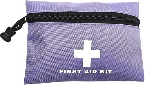 Miniatura 11 de Bolsa roja de primeros auxilios de emergencia, pequeña bolsa vacía de rescate de viaje para almacenamiento de primeros auxilios, bolsillo para rosa
