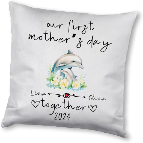 Miniatura 6 de Delfín del Día de la Madre, funda de almohada personalizada para el hogar, regalo para mamá, abuela, para ella