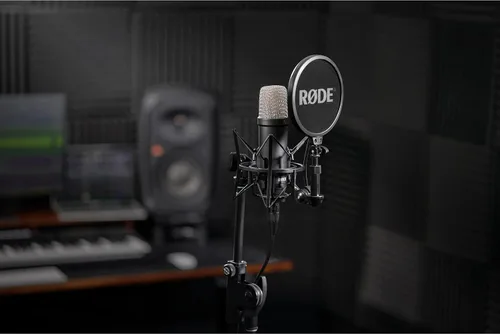Miniatura 6 de Rode NT1 Signature - Paquete de micrófono condensador de diafragma grande negro con soporte de trípode MS7701B Euro Boom - Micrófono de estudio XLR