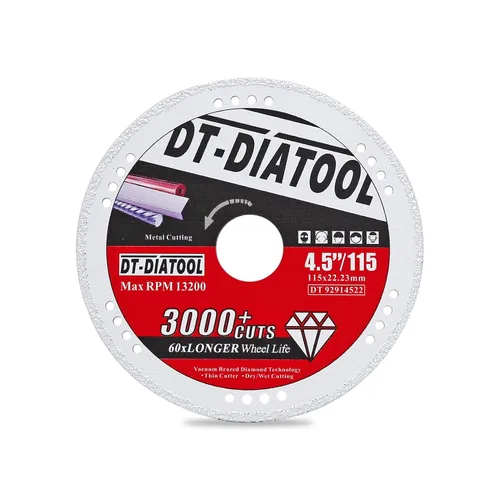 Miniatura 18 de DT-DIATOOL Ruedas de corte de diamante de 4 x 7/8 "para cuchillas de corte de metal de acero y hierro para amoladora angular